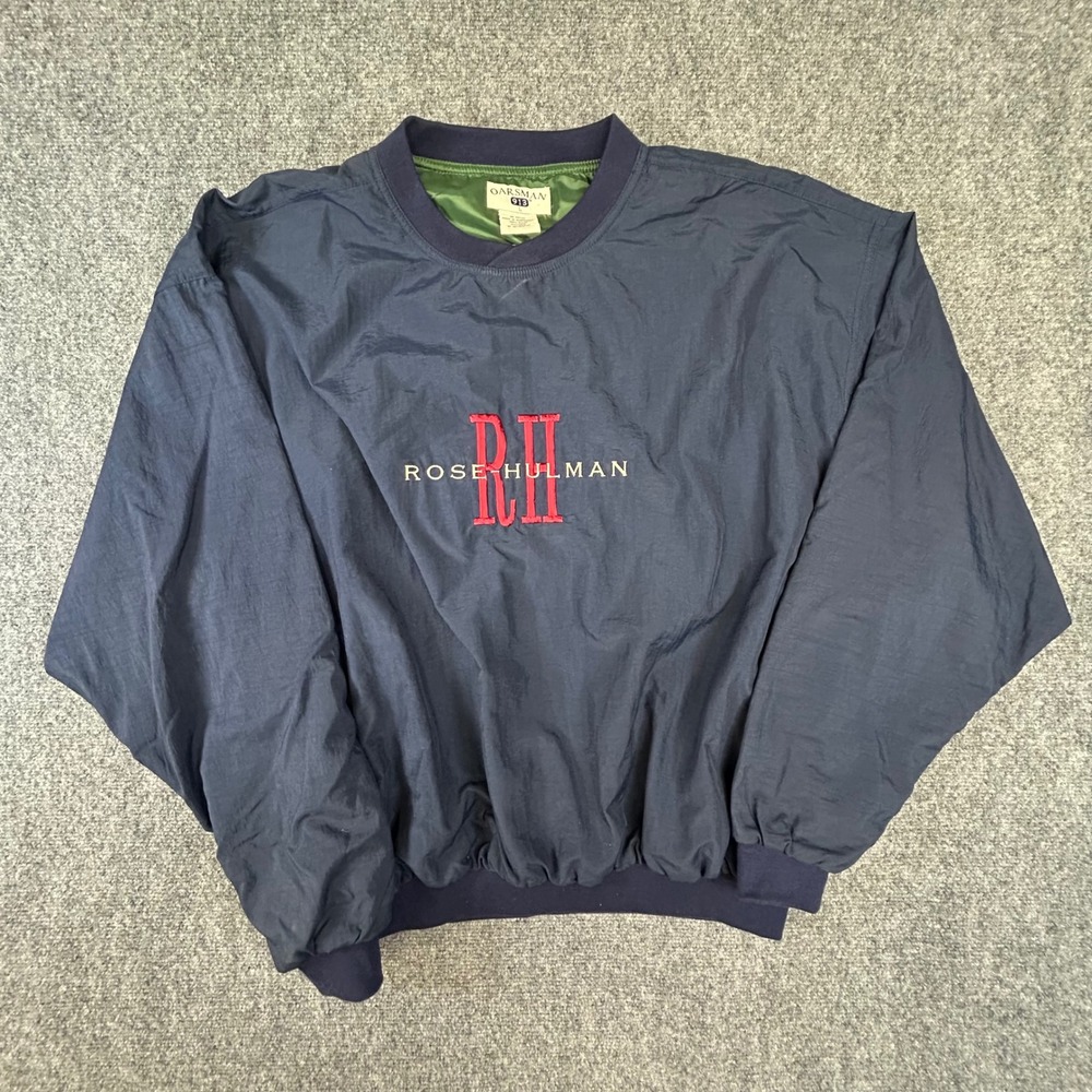 Oarsman 913 Rose-Hulman Institute of Technology Windbreaker Navy Blue Large